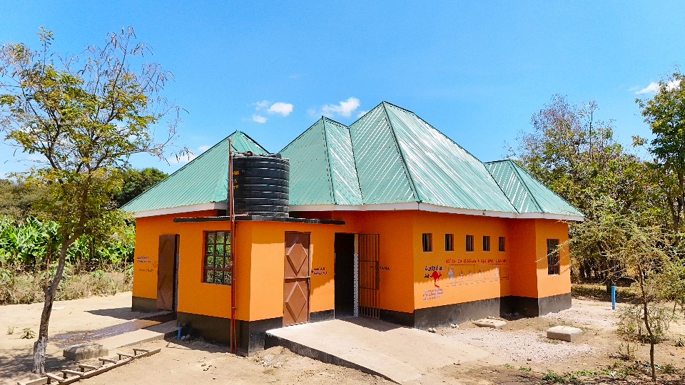 The new toilet block at Umoja Primary School